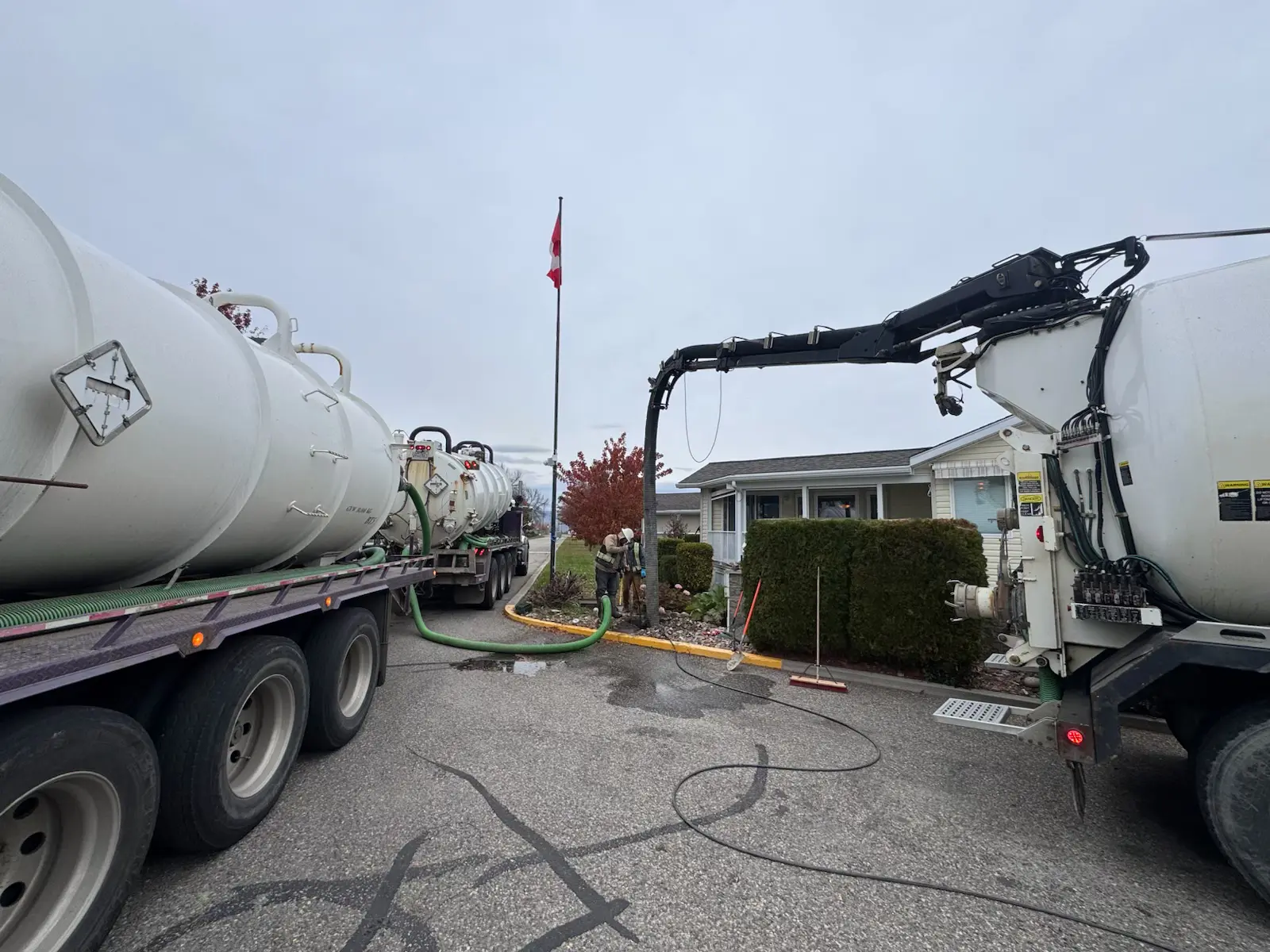 KTT group field equipment and a crew member at a service call